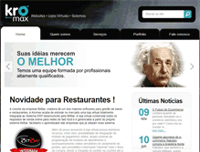 Tablet Screenshot of kromax.com.br